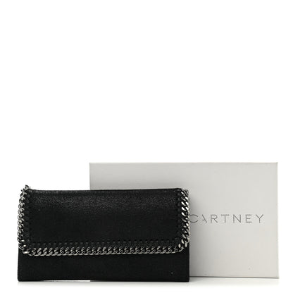 Stella McCartney Shaggy Deer Falabella Flap Wallet Black 7 of 7