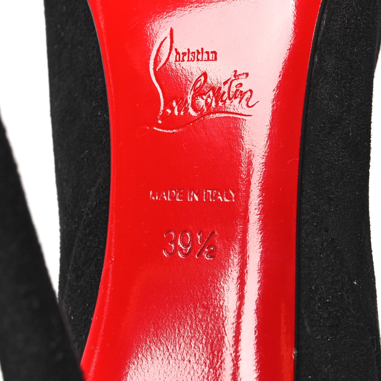 Christian Louboutin Veau Velours Astrilarge 100 Booties 39.5 Black 6 of 7