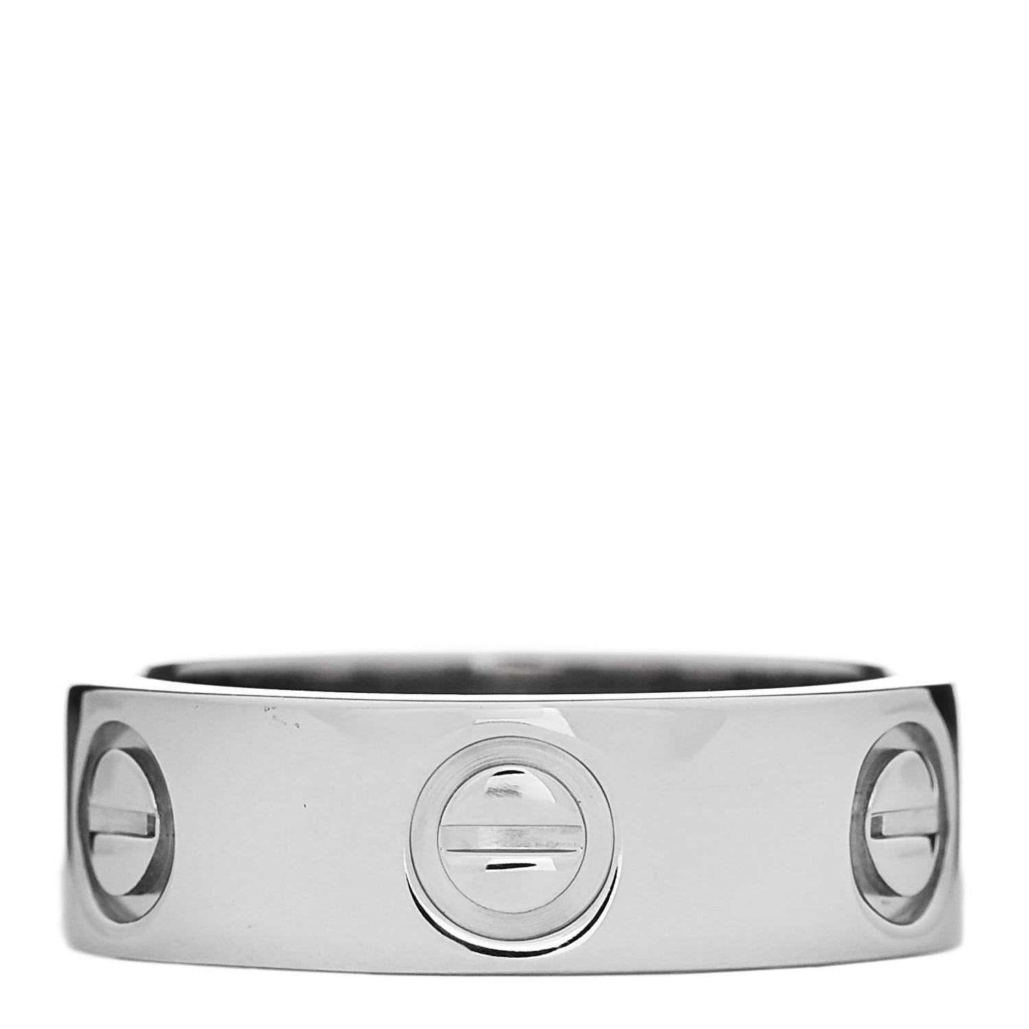 Cartier Platinum 5.5mm LOVE Ring 48 4.5 3 of 6