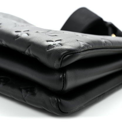 Louis Vuitton Lambskin Embossed Monogram Coussin PM Black 11 of 11
