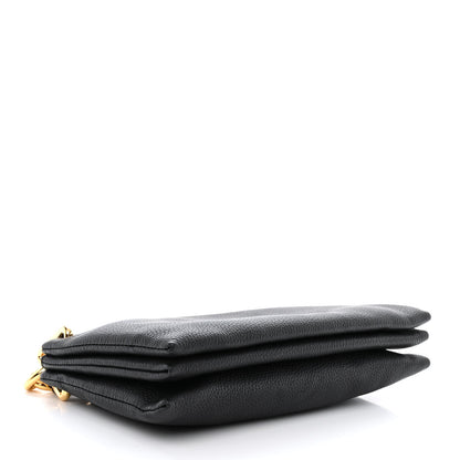 Bottega Veneta Grained Calfskin Saint Germain Chain Crossbody Pouch Black 4 of 12
