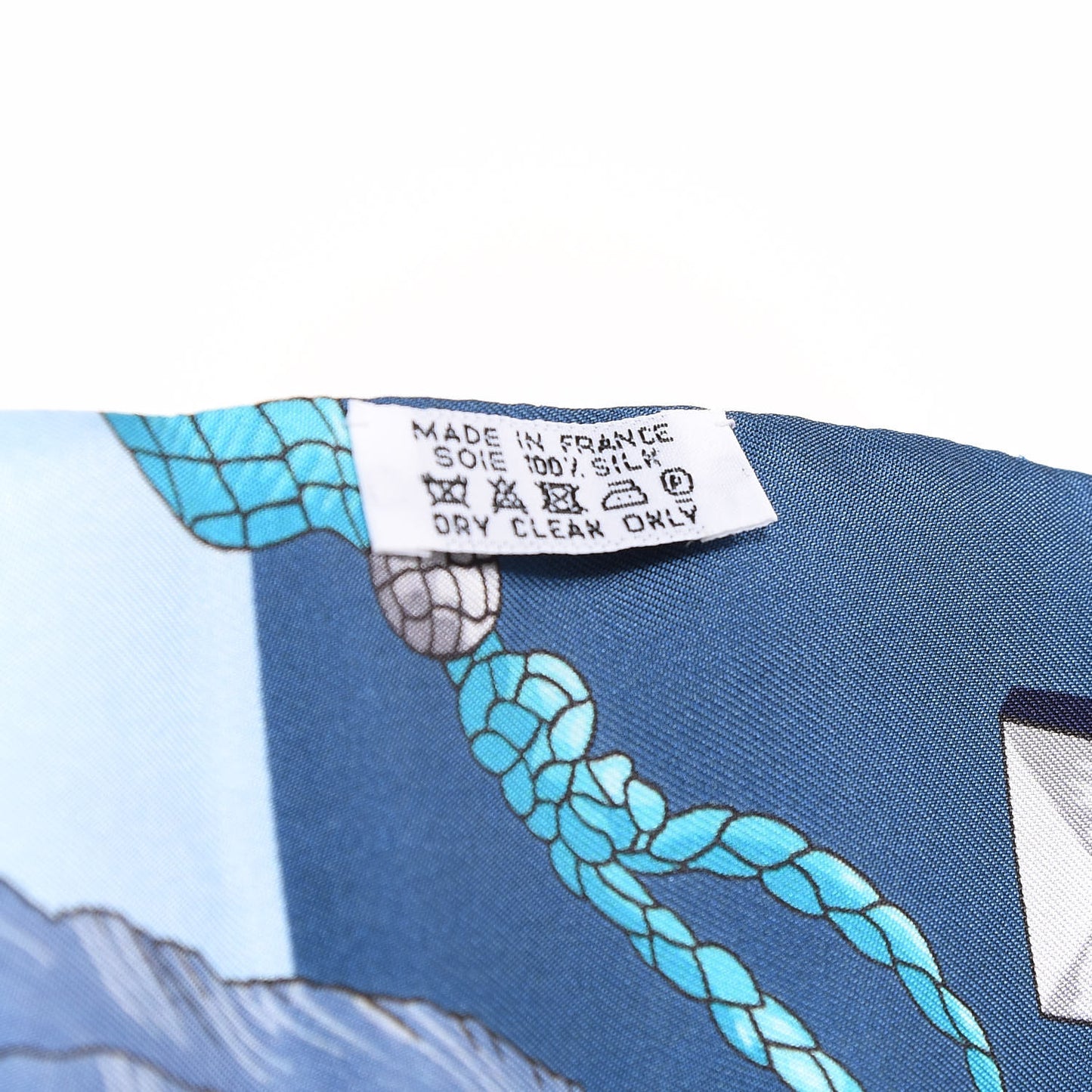 Silk Les Cles Maxi Twilly Royal Bleu Petrol Sky Bleu