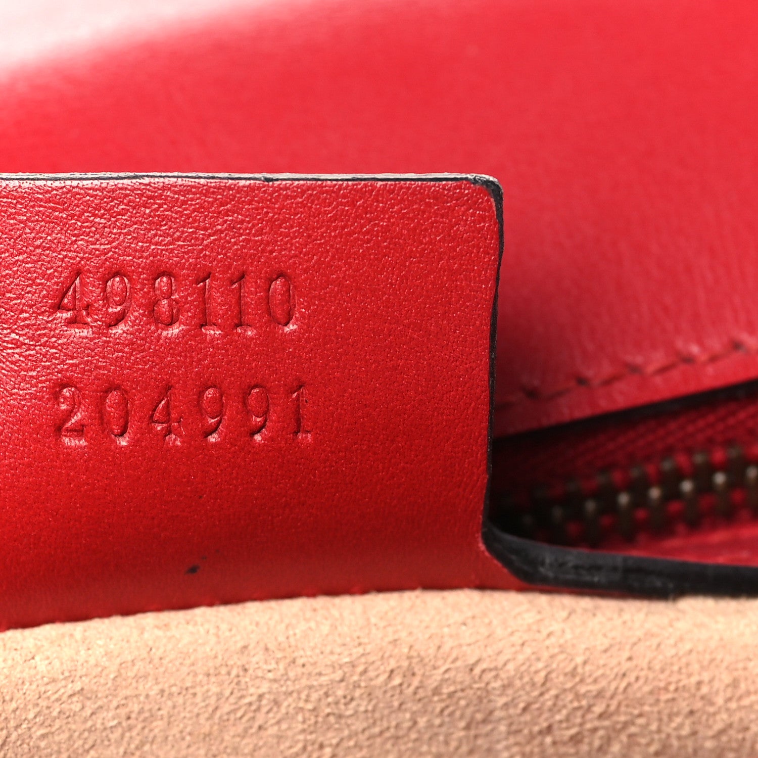 Gucci Calfskin Matelasse Small GG Marmont Top Handle Shoulder Bag Hibiscus Red 8 of 11