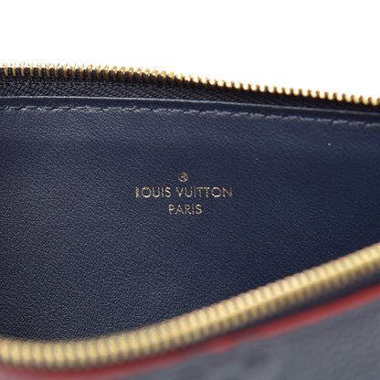 Louis Vuitton Empreinte Felicie Chain Wallet Zippered Insert Marine Rouge 6 of 6
