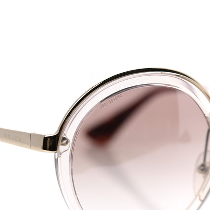 Prada Round Sunglasses SPR 50T Brown Havana 8 of 9