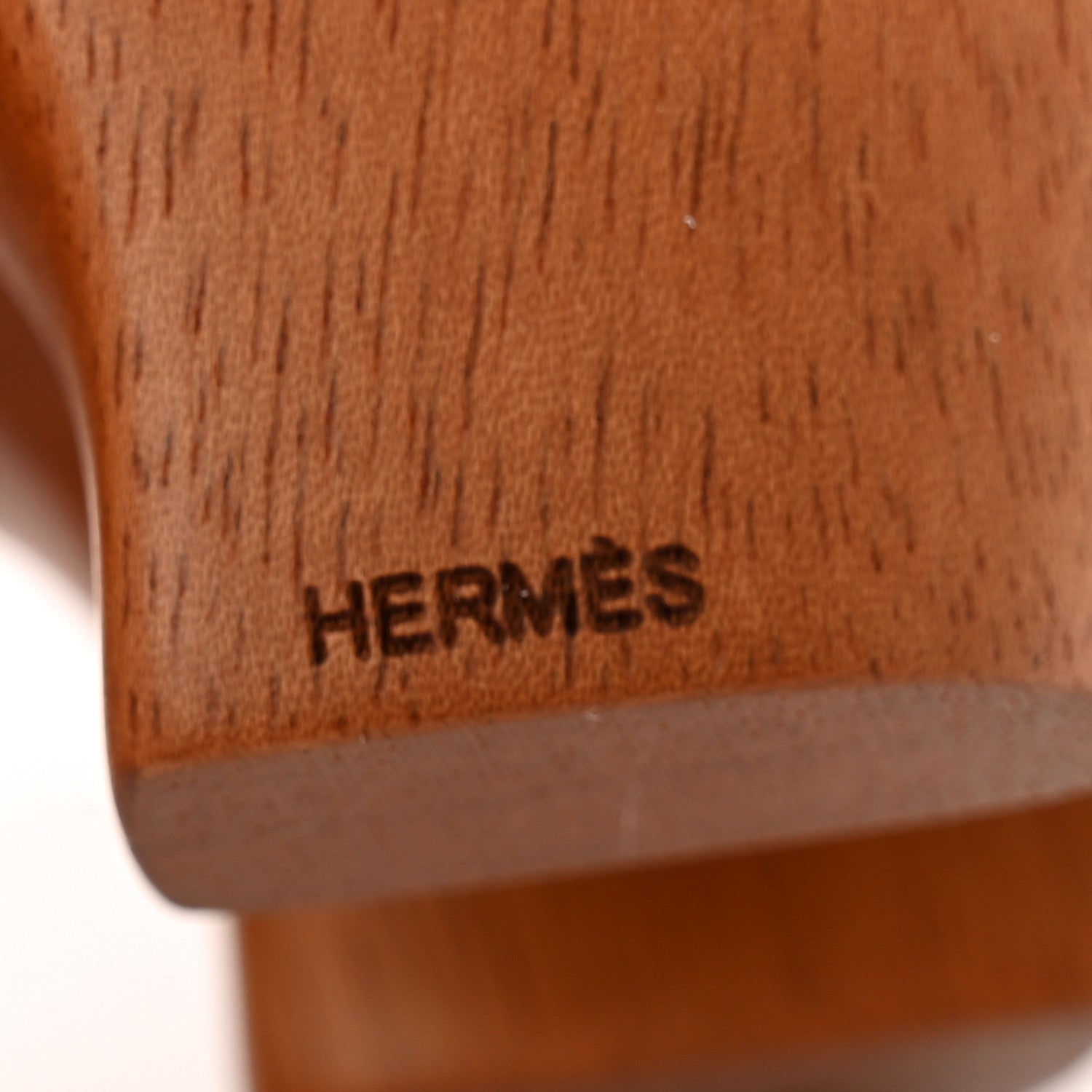 Hermes Mahogany Wood Elephant Lao Paperweight Naturel 6 of 8