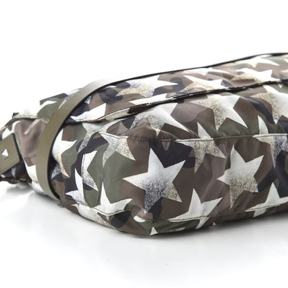 Valentino Garavani Nylon Printed Camustars Rockstud Messenger Bag Army Green White 6 of 9