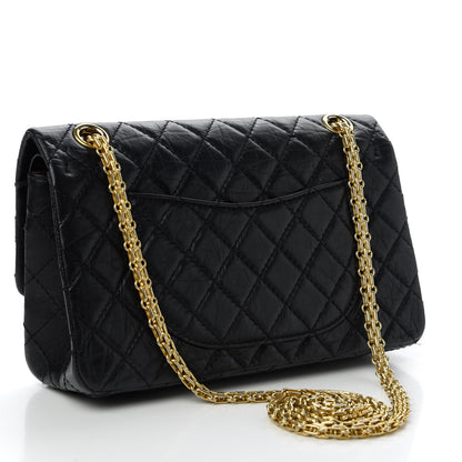 Chanel Aged Calfskin Quilted 2.55 Reissue 225 Flap Black 3 of 12