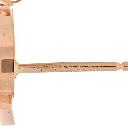 Tiffany 18K Rose Gold T Smile Stud Earrings 4 of 4