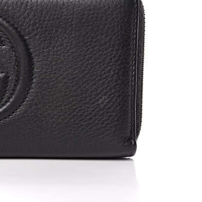 Gucci Calfskin Soho Zip Around Wallet Black 9 of 10
