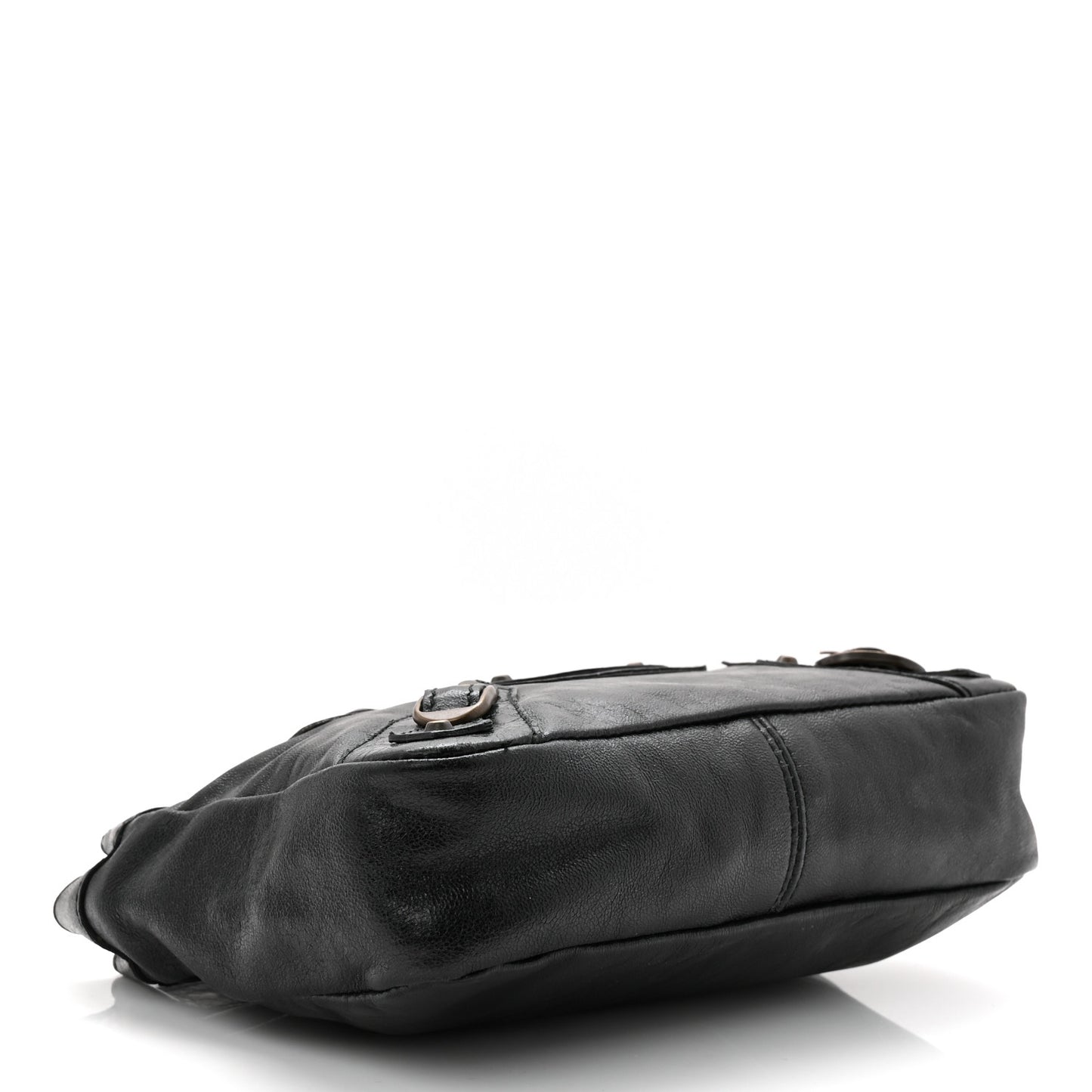 Chevre Classic Hardware Porte Toilette Clutch Black