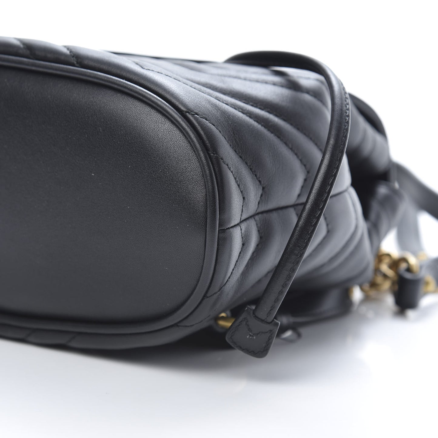 Calfskin Matelasse GG Marmont Flap Backpack Black