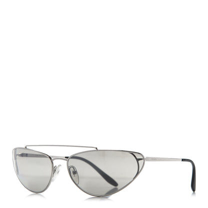 Prada Cat Eye Sunglasses SPR 62V Silver 1 of 9