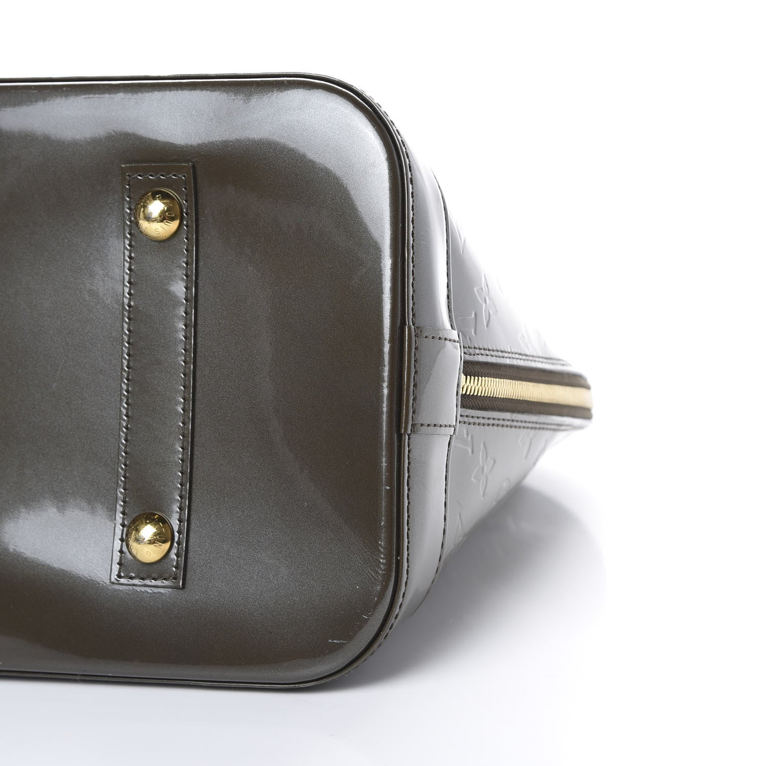 Louis Vuitton Vernis Alma GM Vert Bronze 9 of 21