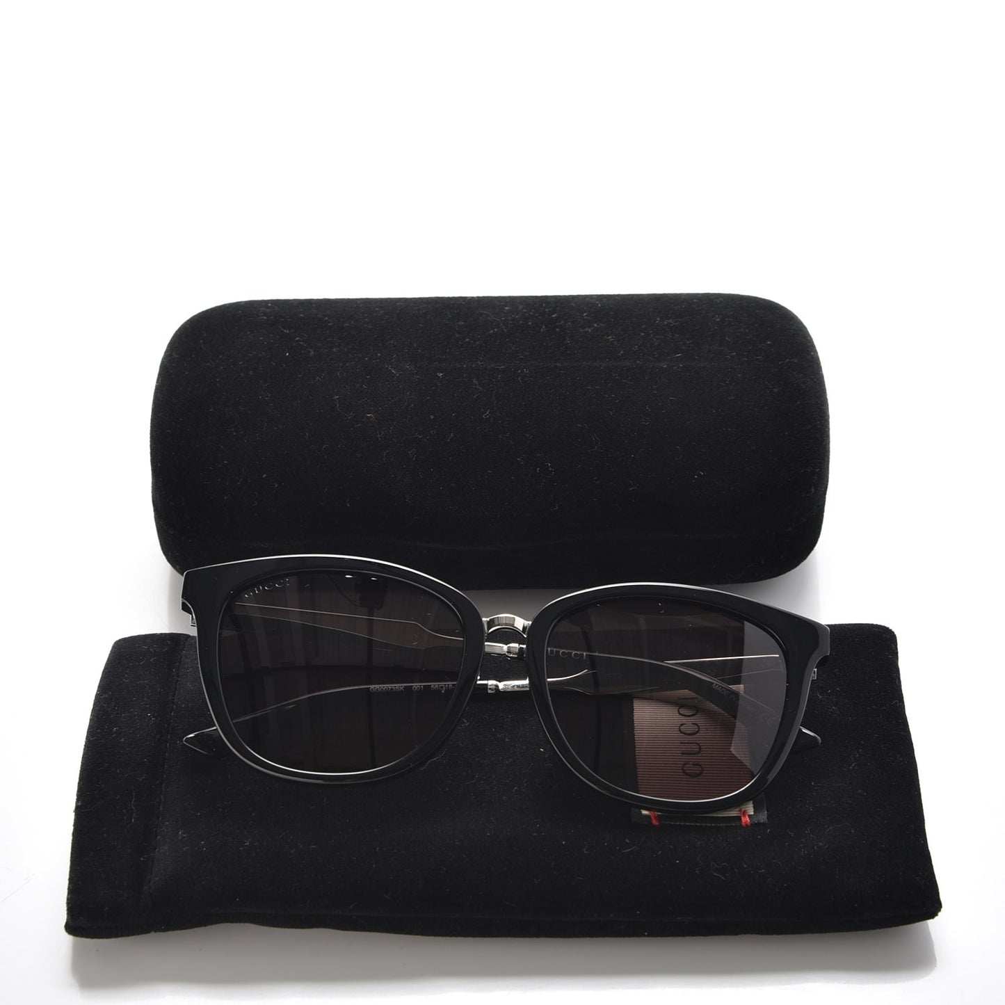 Round GG 0073/S Sunglasses Black