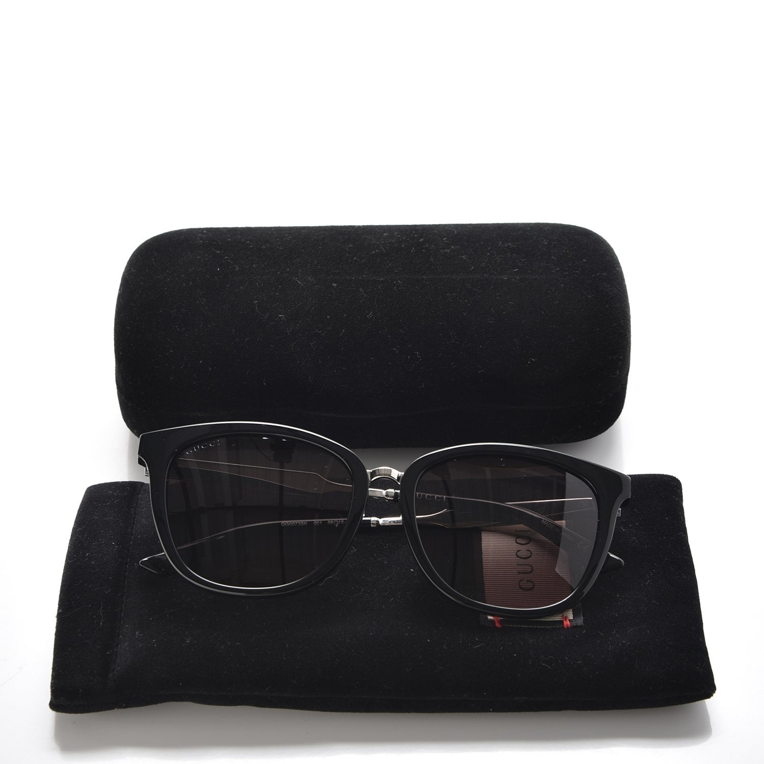Gucci Round GG 0073/S Sunglasses Black 9 of 9
