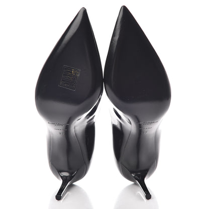 Saint Laurent Patent Calfskin Zoe 85 Pumps 37 Black 5 of 9