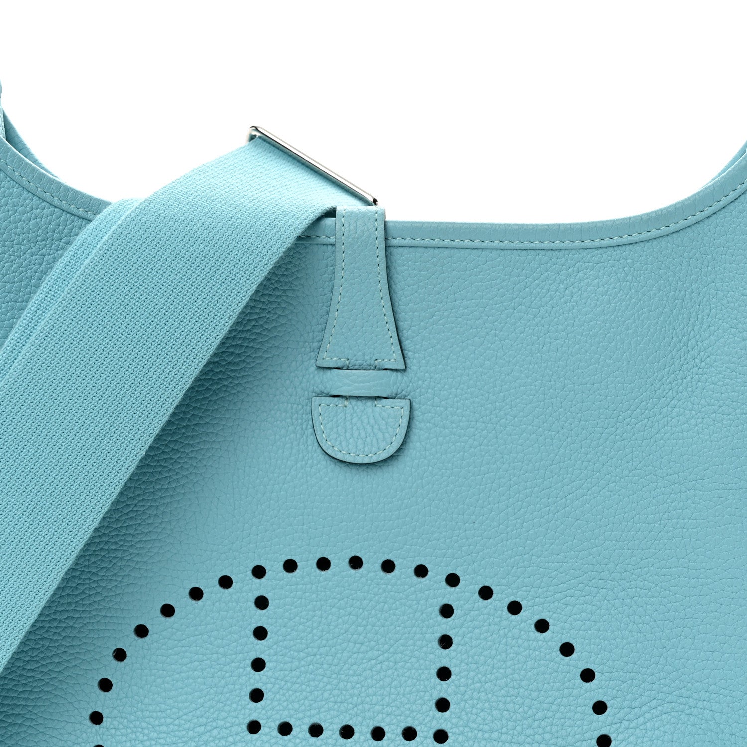 Hermes Taurillon Clemence Evelyne III PM Bleu Atoll 9 of 12