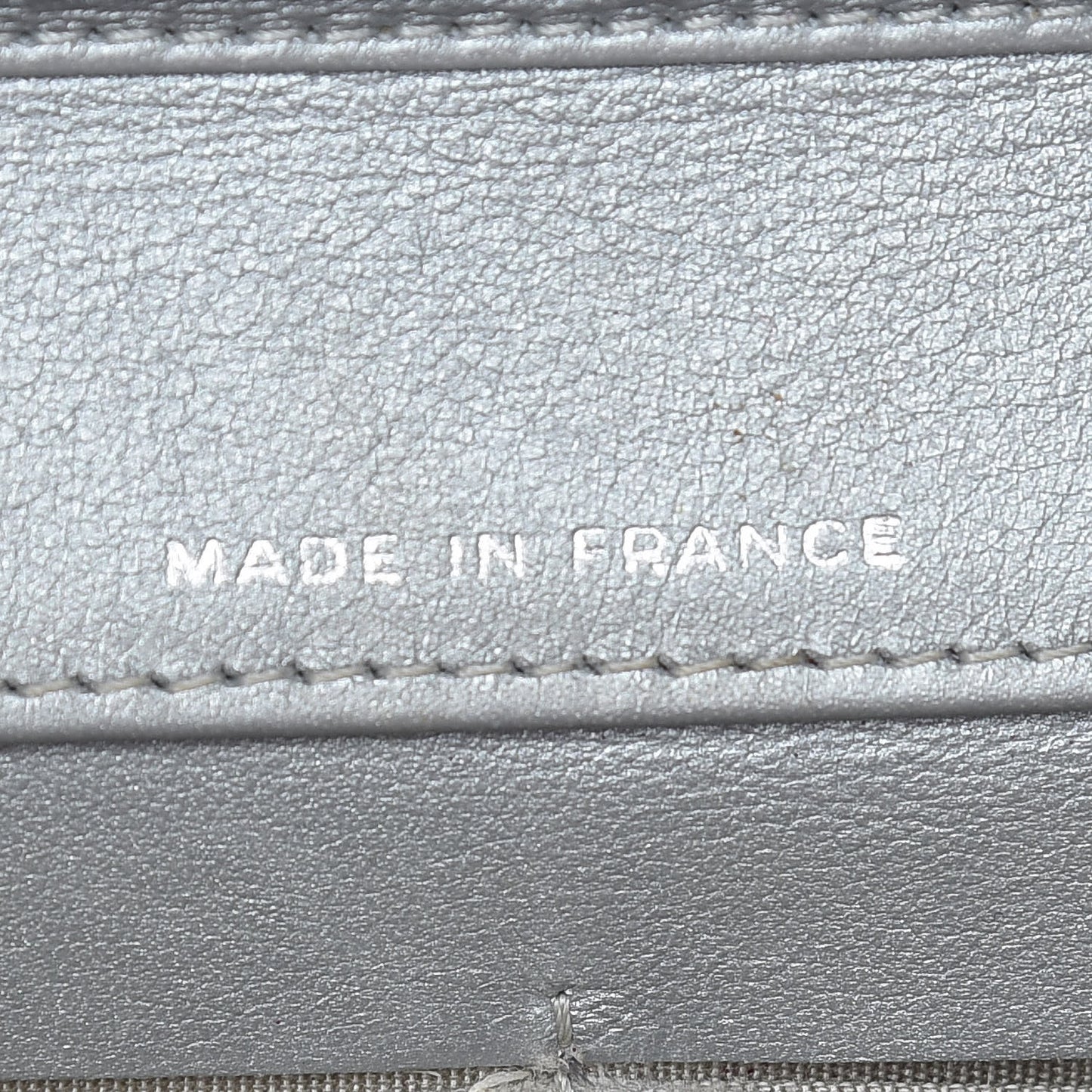 Patent Strass Wallet On Chain WOC Silver