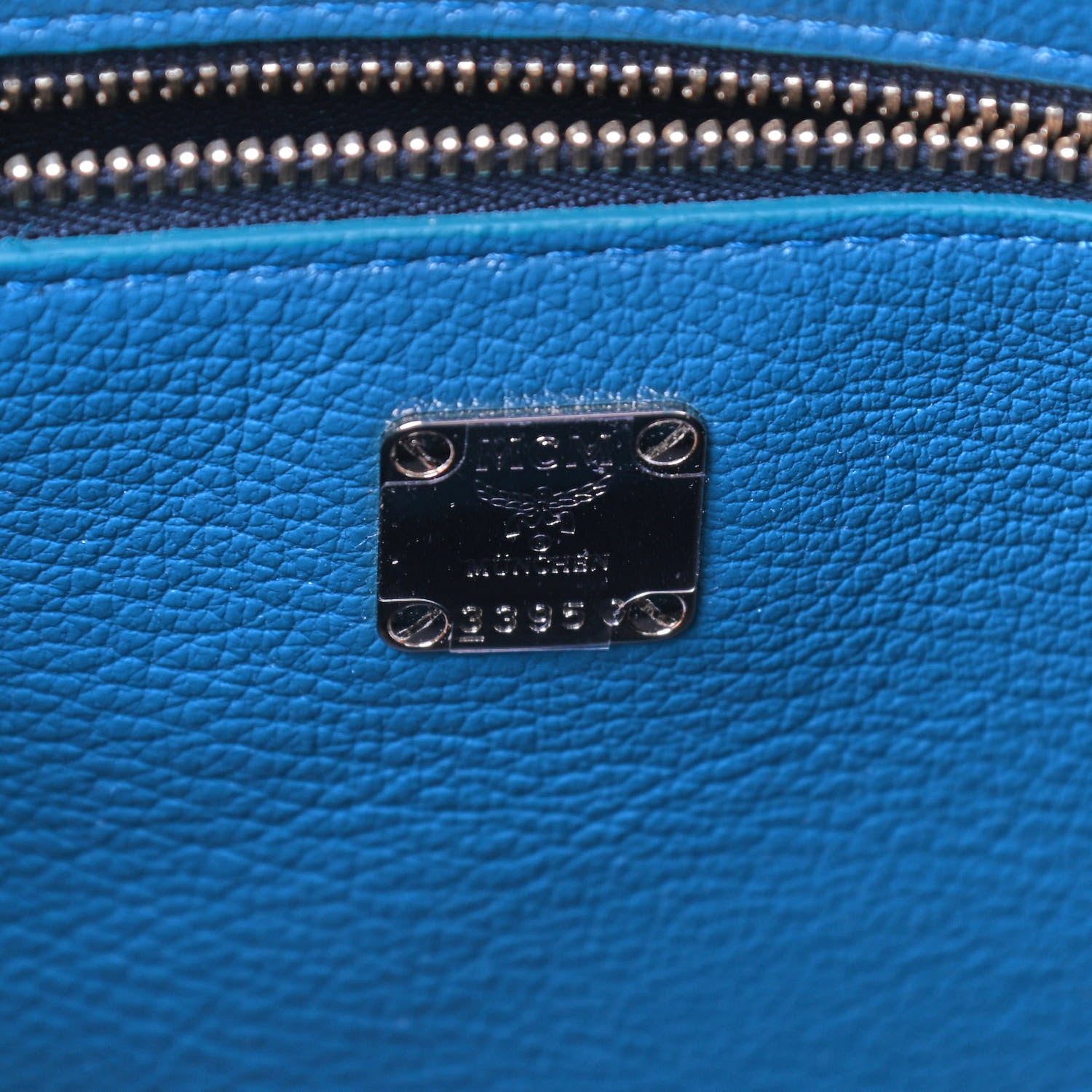 MCM Patent Goatskin Medium Milano Tote Deep Lagoon Black 7 of 9