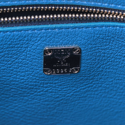 MCM Patent Goatskin Medium Milano Tote Deep Lagoon Black 7 of 9