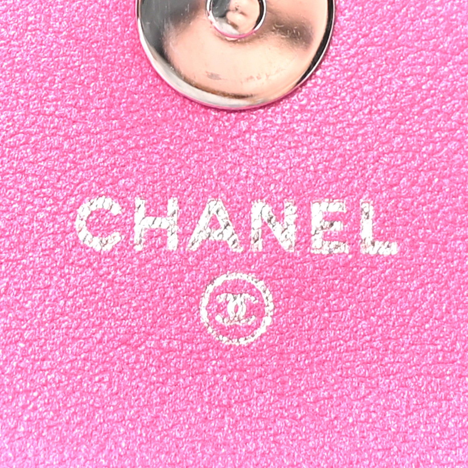 Chanel Patent Lambskin Quilted CC Hook Card Holder Pink 5 of 10
