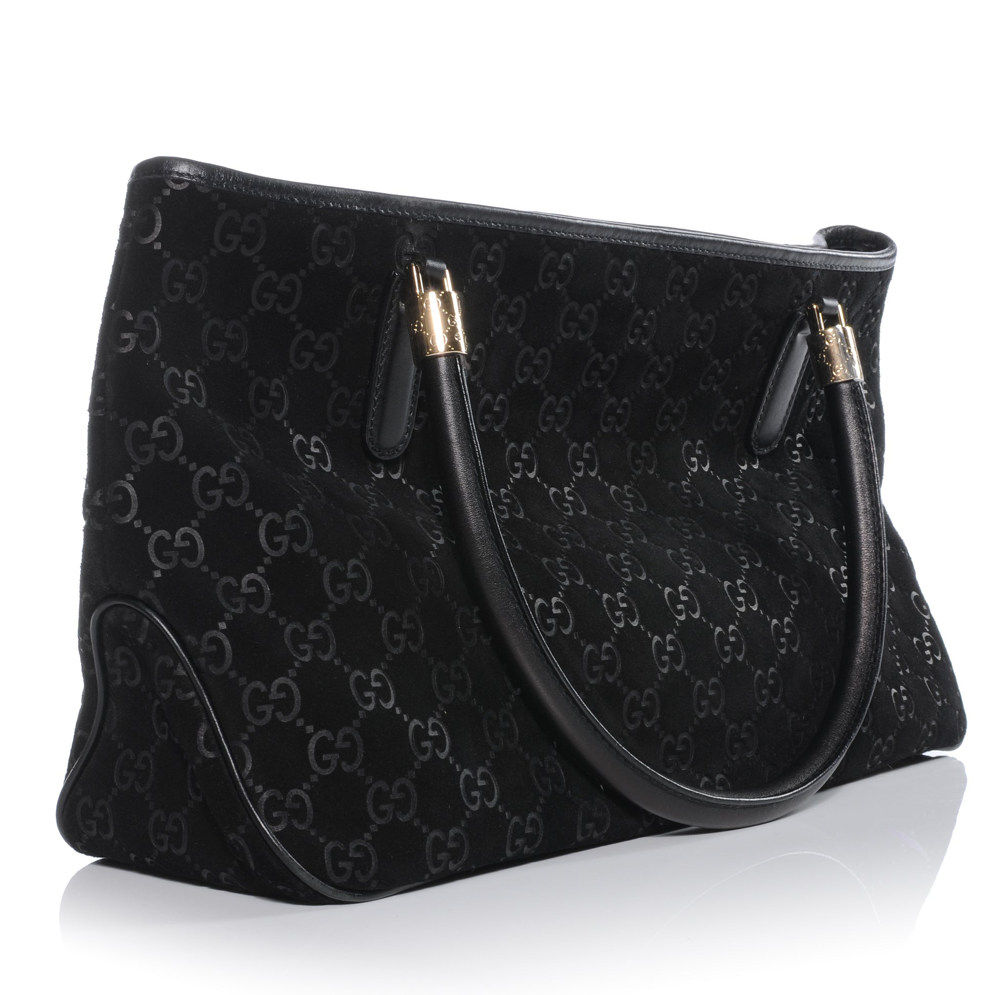 Gucci Guccissima Suede Tote Black 3 of 8