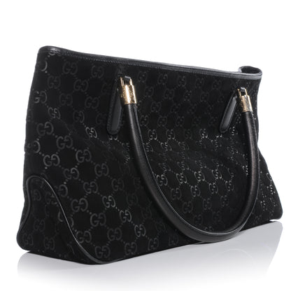 Gucci Guccissima Suede Tote Black 3 of 8