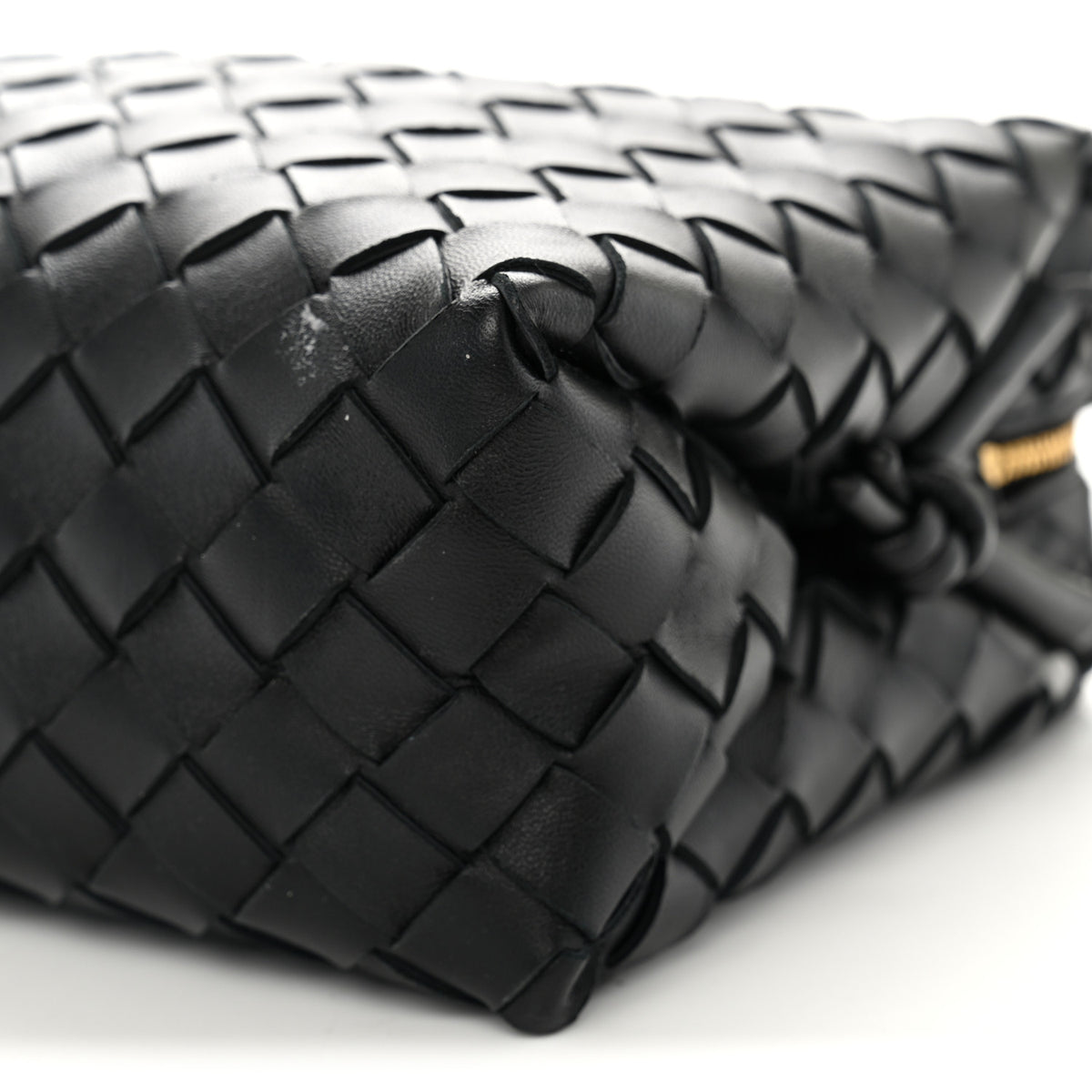 Nappa Intrecciato Small Loop Camera Bag Black