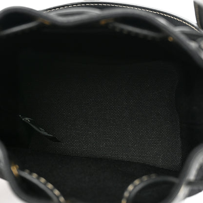 Fendi Canvas Vitello King F is Fendi FF Embroidered Mini Mon Tresor Bucket Bag Black 5 of 8