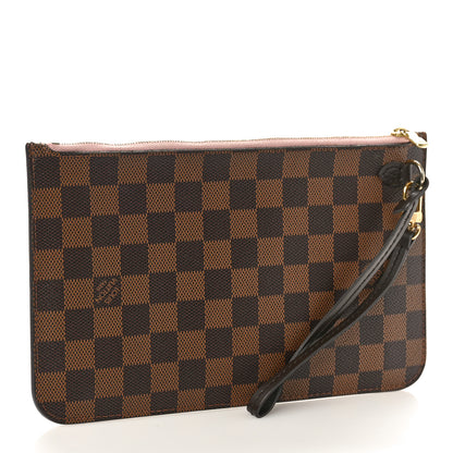 Louis Vuitton Damier Ebene Neverfull MM GM Pochette Rose Ballerine 3 of 10
