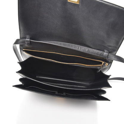 Celine Liege Calfskin Large Classic Box Flap Bag Black 5 of 11
