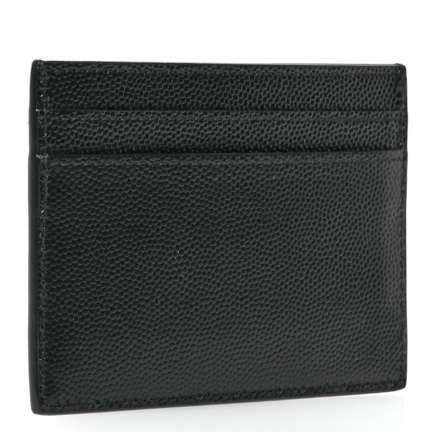 Saint Laurent Grain De Poudre Card Case Black 3 of 8