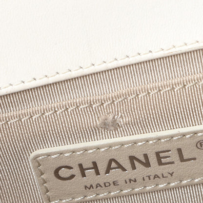 Chanel Lambskin Perforated Medium Boy Flap White 14 of 14