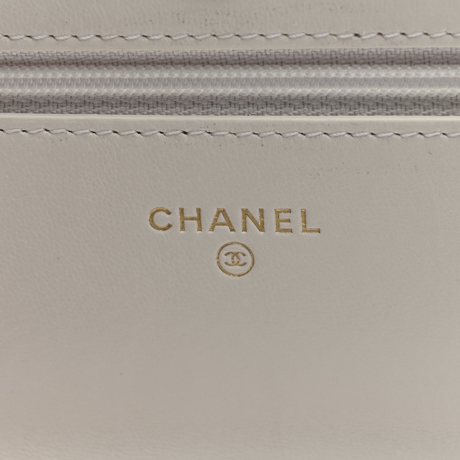 Chanel Goatskin Quilted Chanel 19 Wallet On Chain WOC White 6 of 10