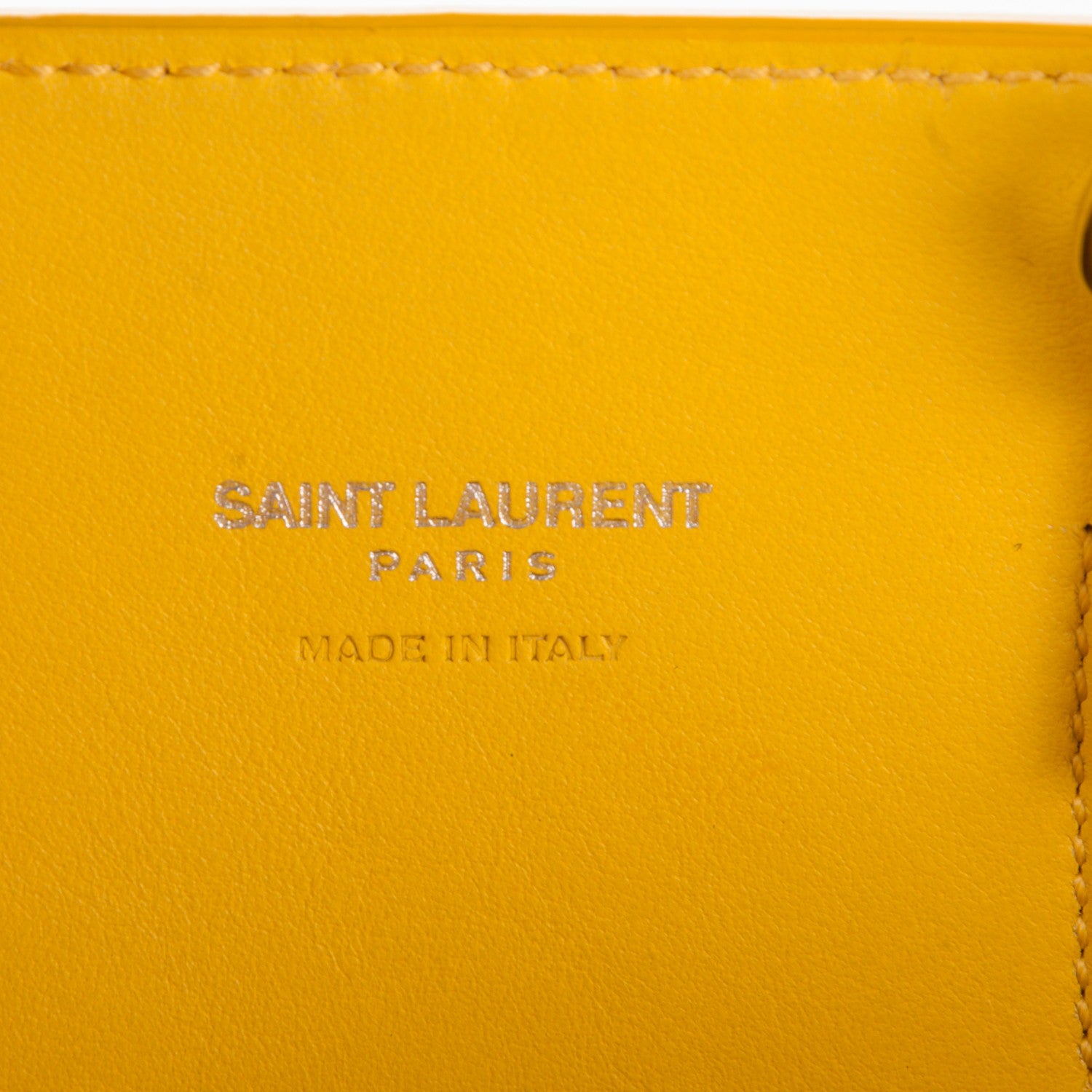 Saint Laurent Grained Calfskin Nano Sac De Jour Jaune 7 of 7