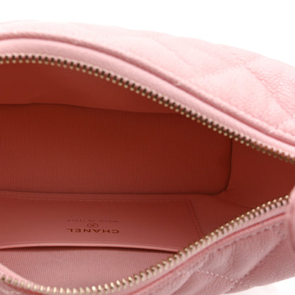 Chanel Caviar Quilted Hobo Clutch With Chain Pink 4 of 10