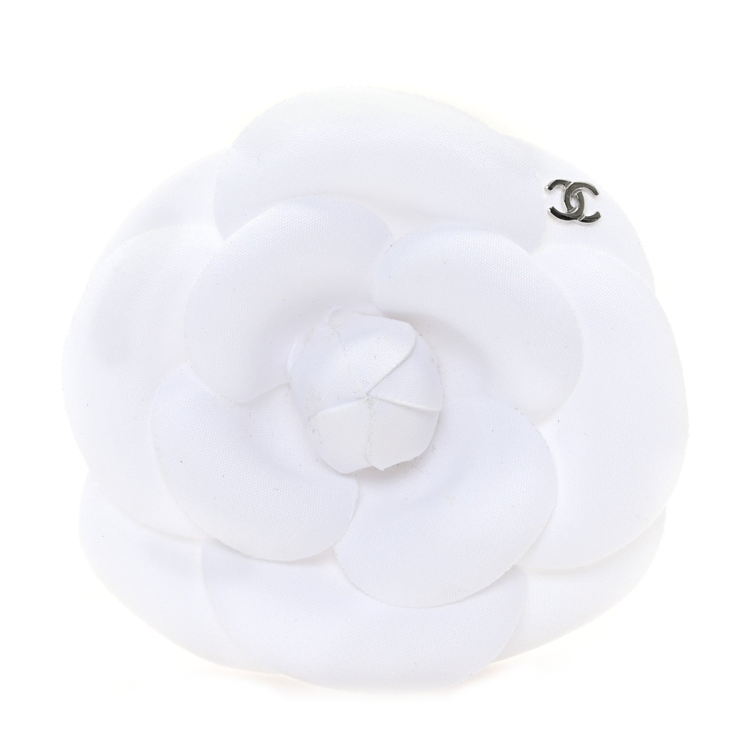 Chanel Canvas Camellia Pin Brooch Ivory 1 of 3
