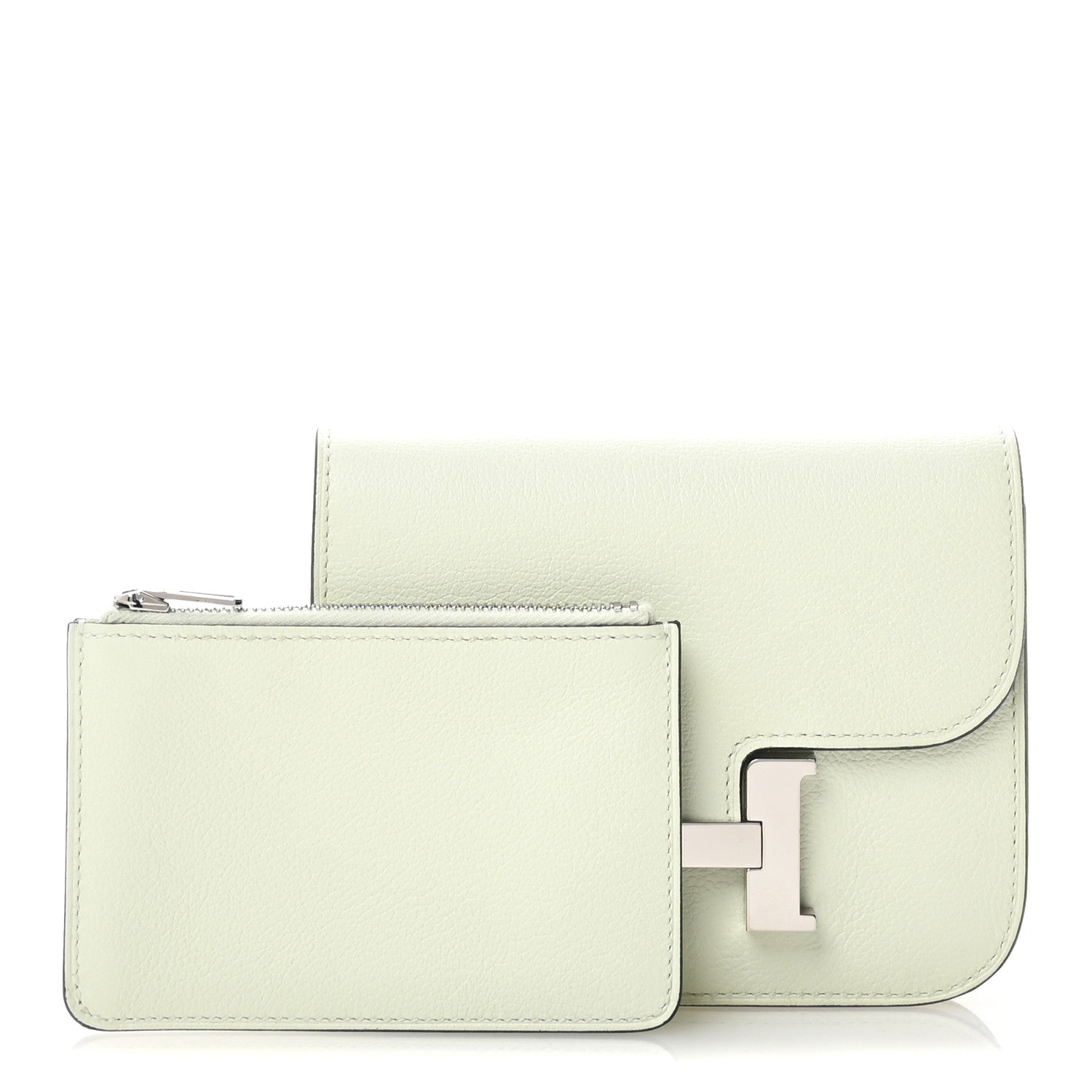 Hermes Evercolor Constance Slim Wallet Vert Fizz 3 of 9