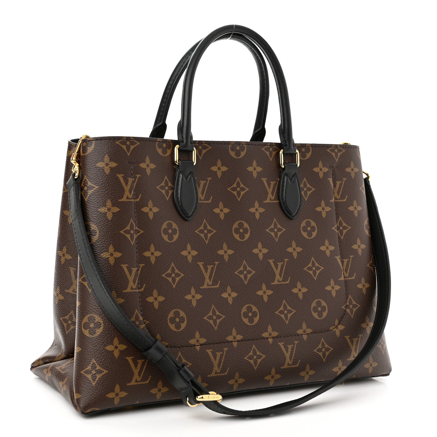 Monogram Flower Tote Black