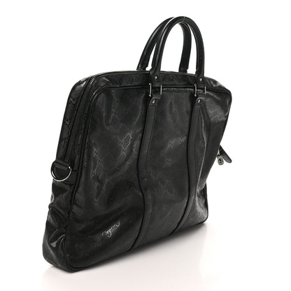 Gucci Imprime Monogram Medium Briefcase Black 3 of 10