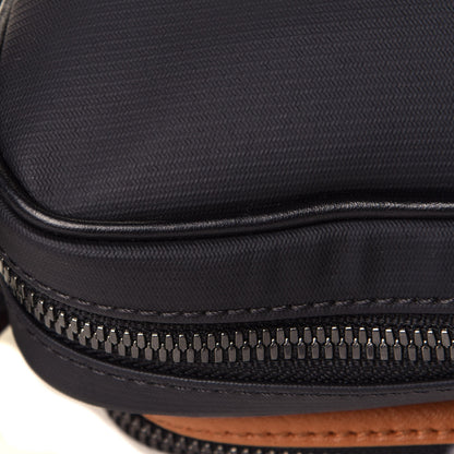 MCM Visetos Square 1976 Crossbody Bag Cognac Black 6 of 7