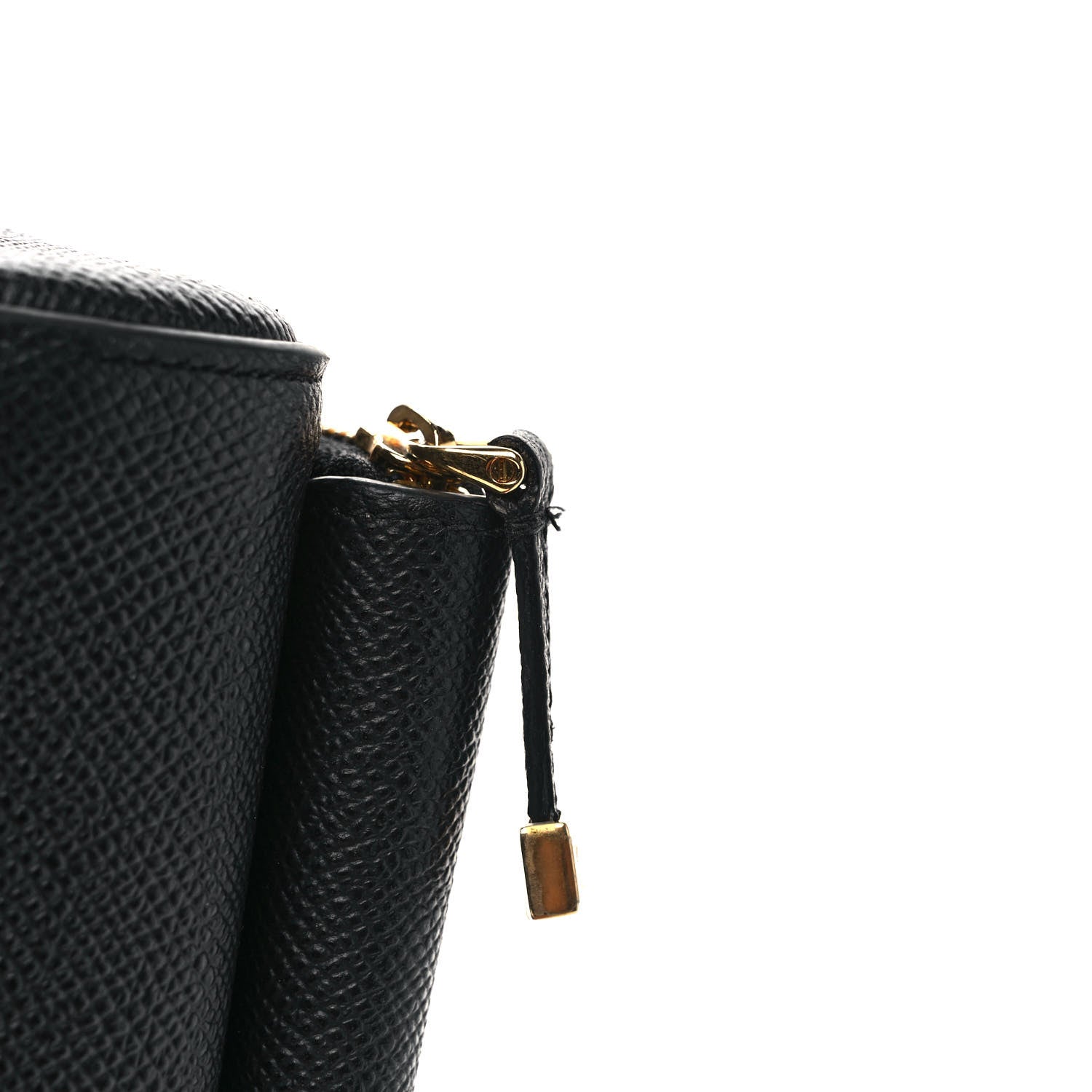 Christian Dior Grained Calfskin Caro Double Pouch Black 9 of 10