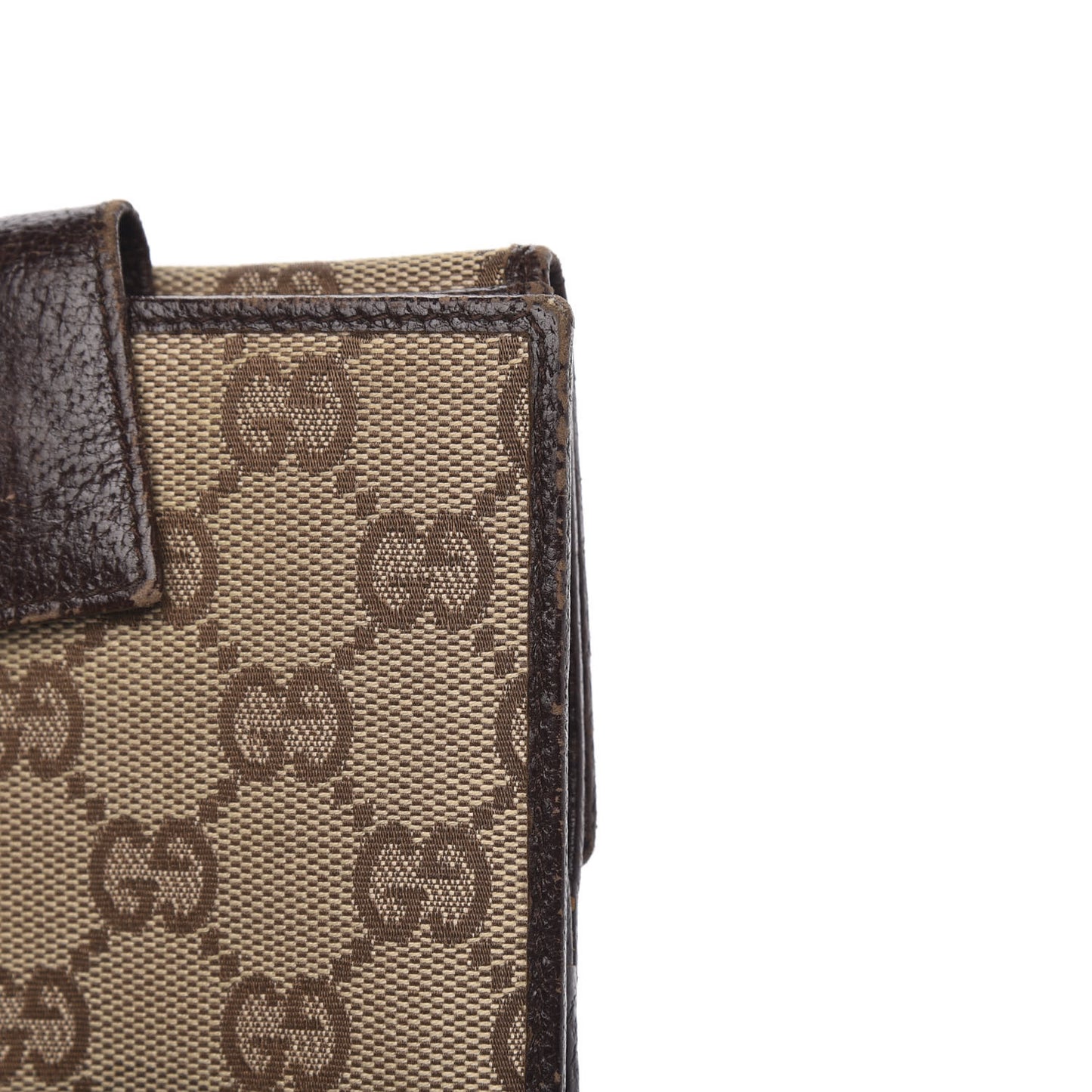 Monogram Metal Bar French Flap Wallet Beige Ebony Cocoa