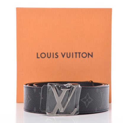 Louis Vuitton Monogram Eclipse Taigarama 40mm LV Initiales Reversible Belt 100 40 Black 8 of 8