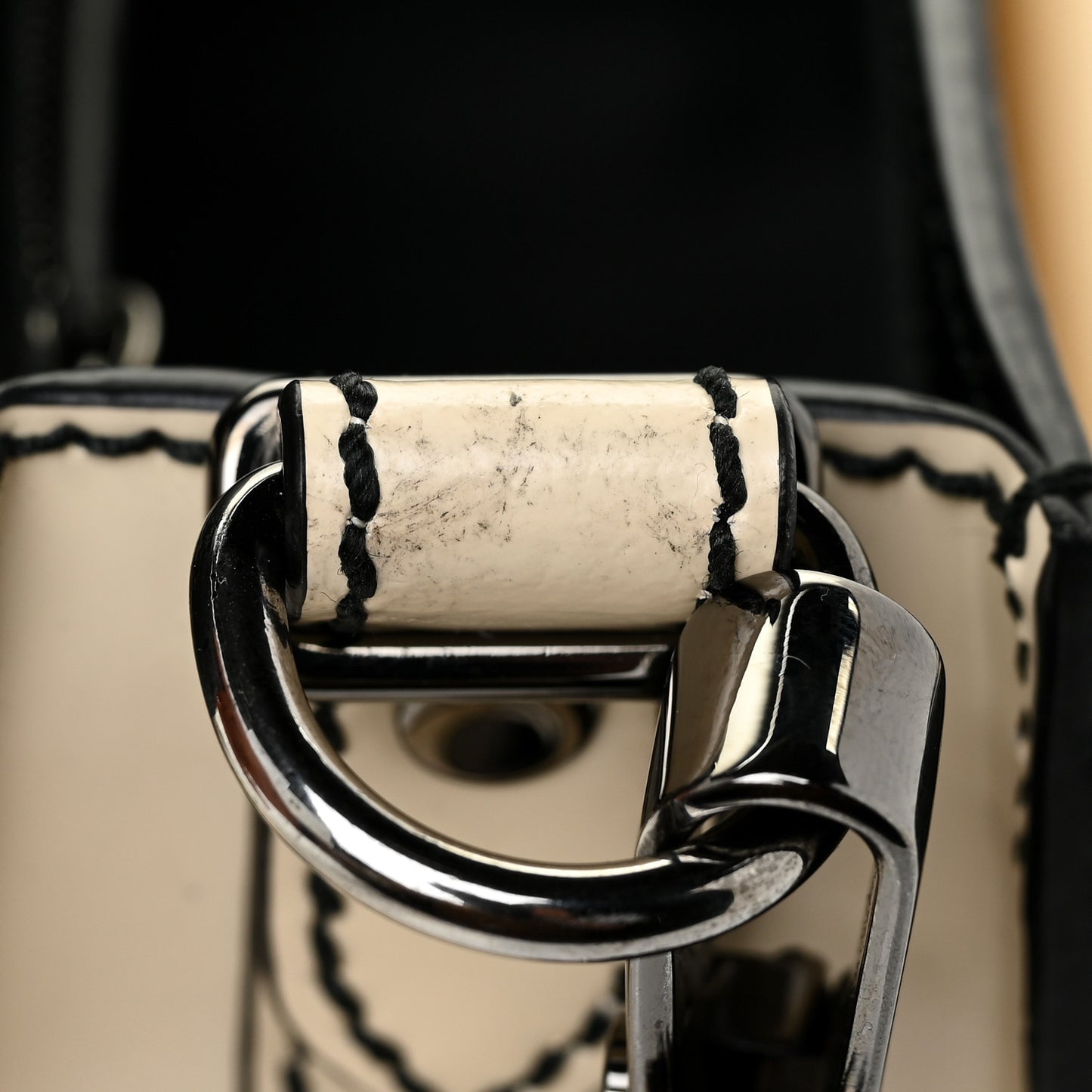 Smooth Calfskin Mini PS11 Classic Shoulder Bag White