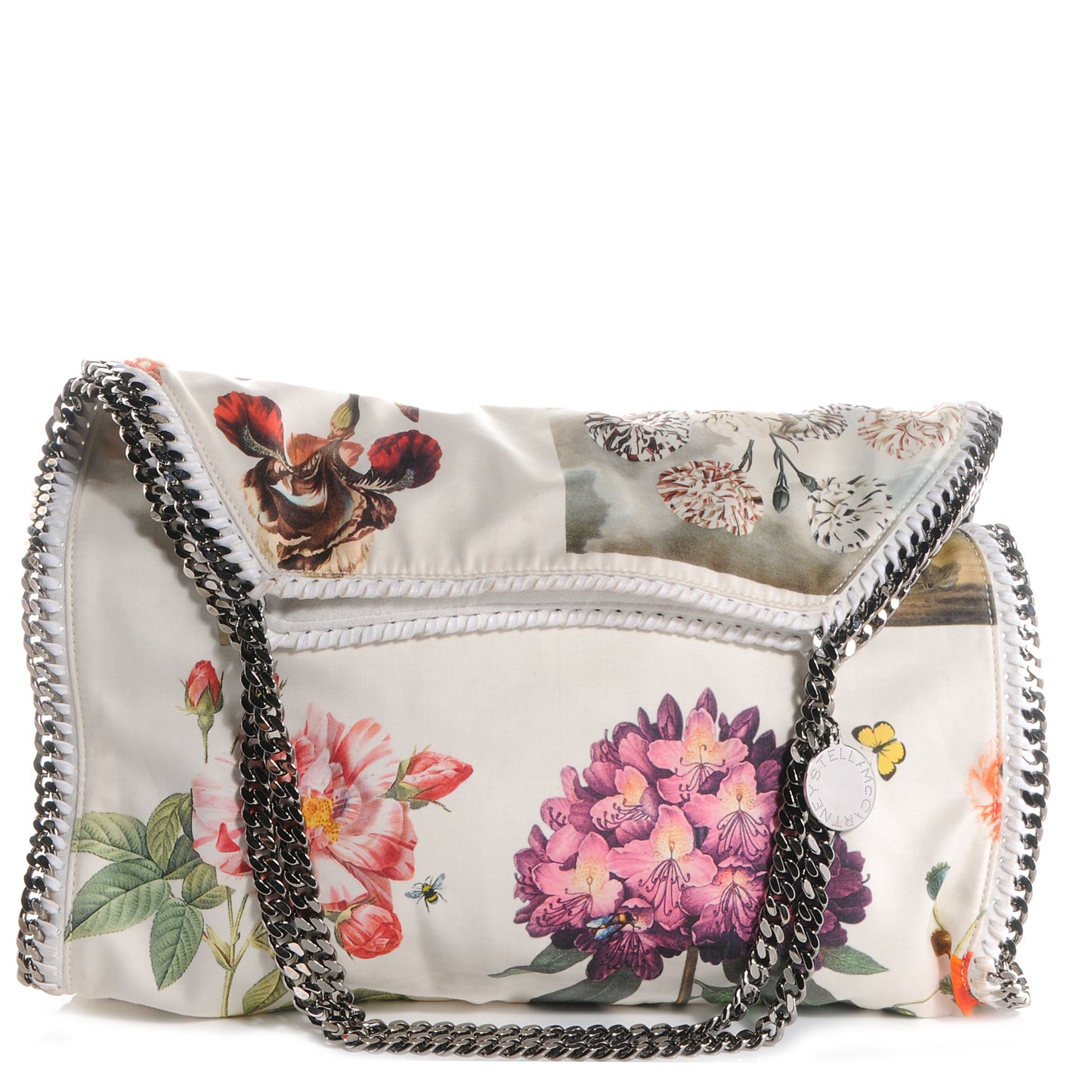 Faux Leather Large Botanical Print Falabella