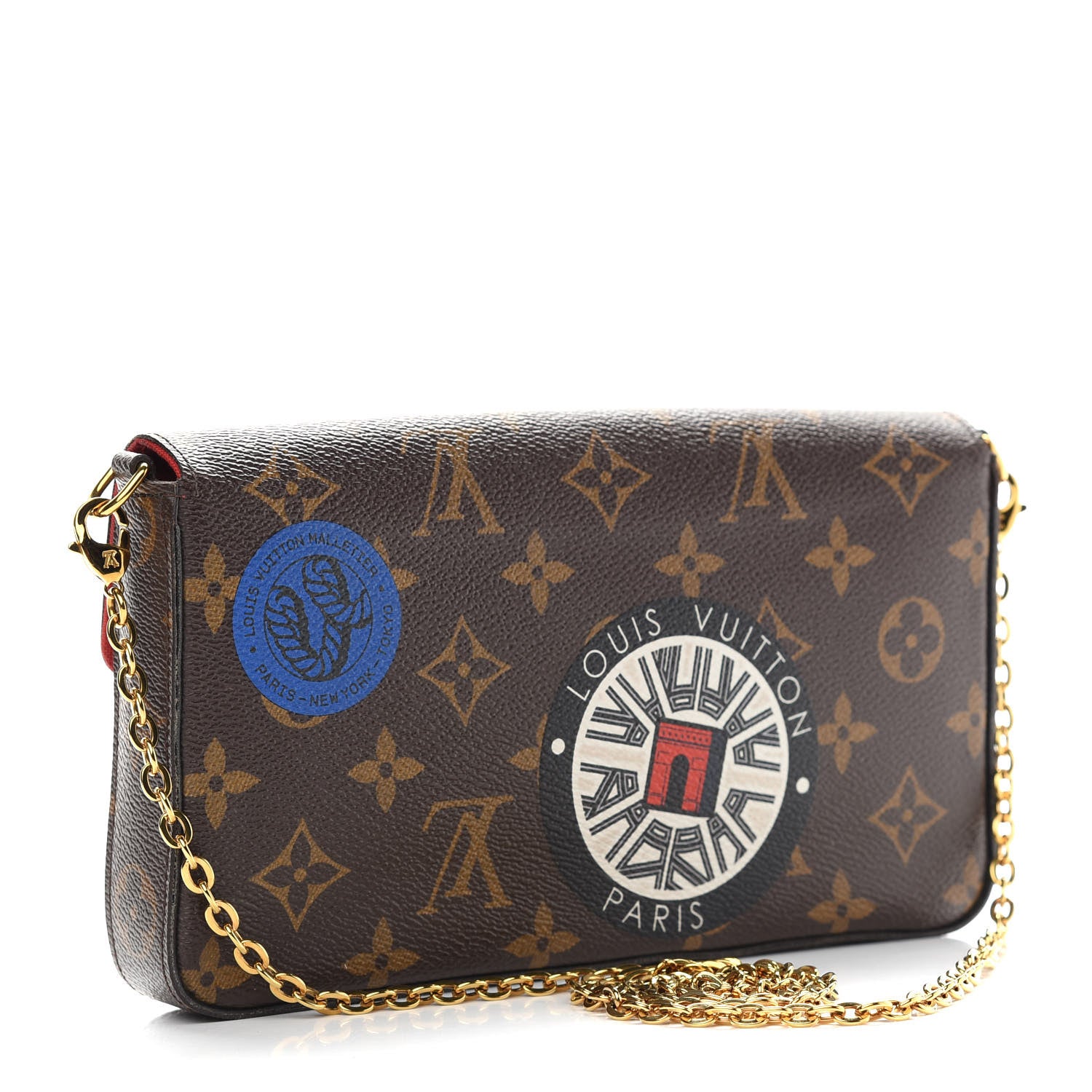 Louis Vuitton Monogram World Tour Pochette Felicie 3 of 11