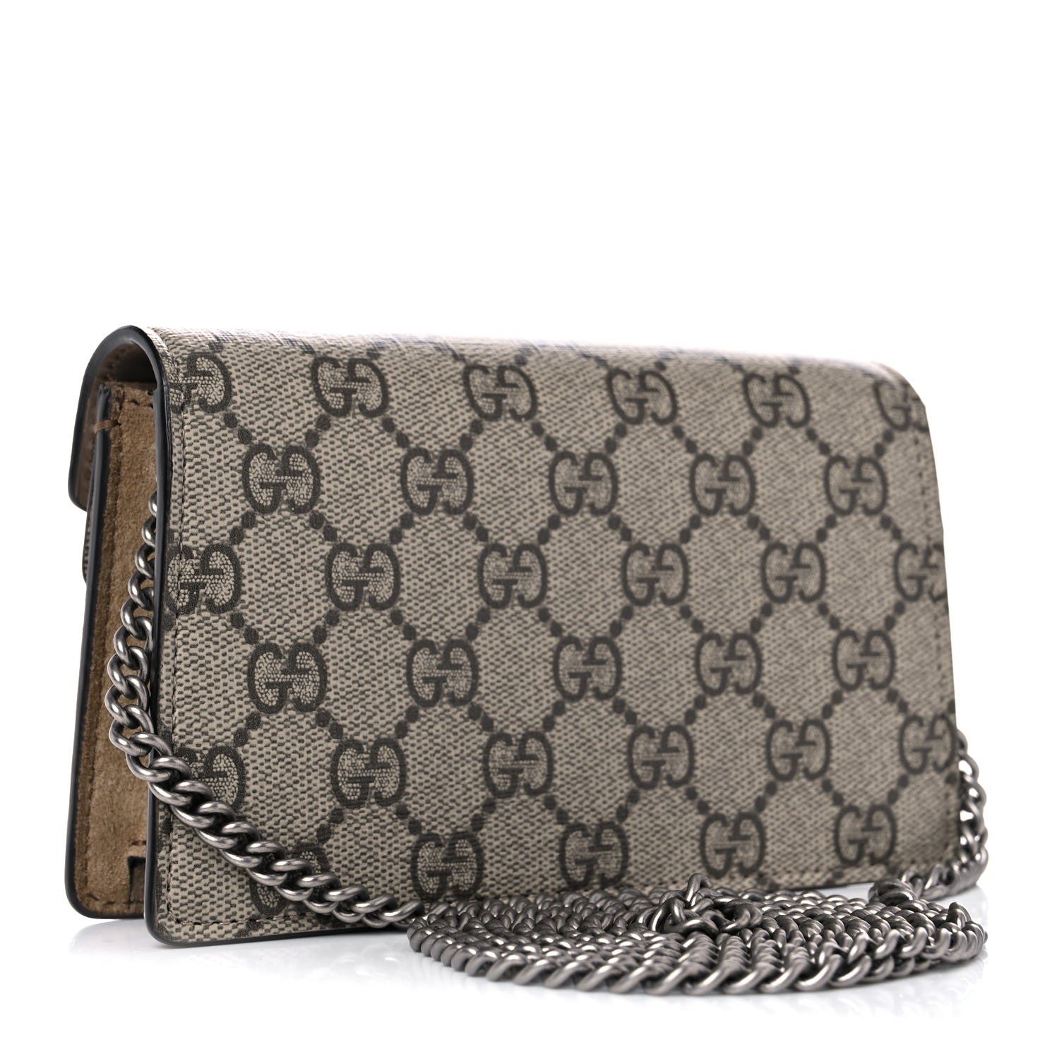 Gucci GG Supreme Monogram Super Mini Dionysus Shoulder Bag Taupe 3 of 9