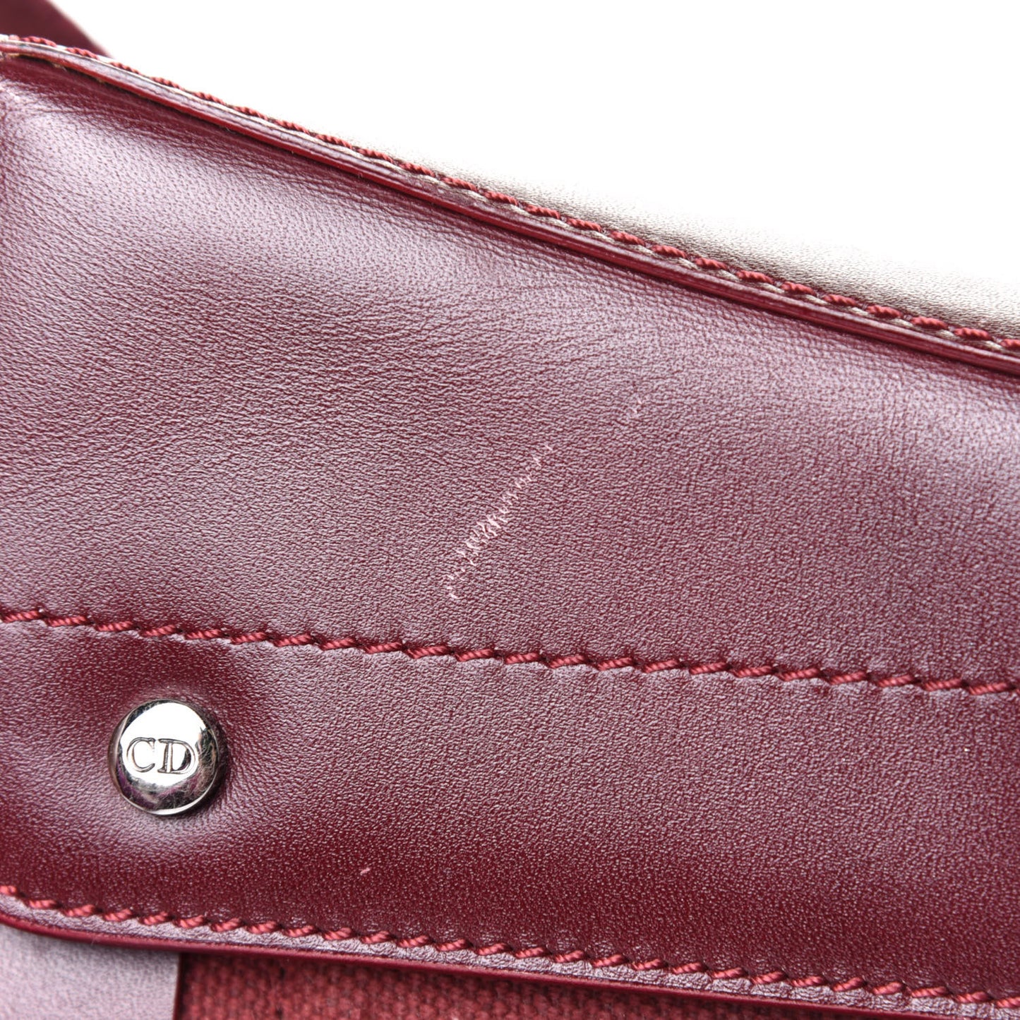 Canvas Calfskin Street Chic Columbus Ave Burgundy